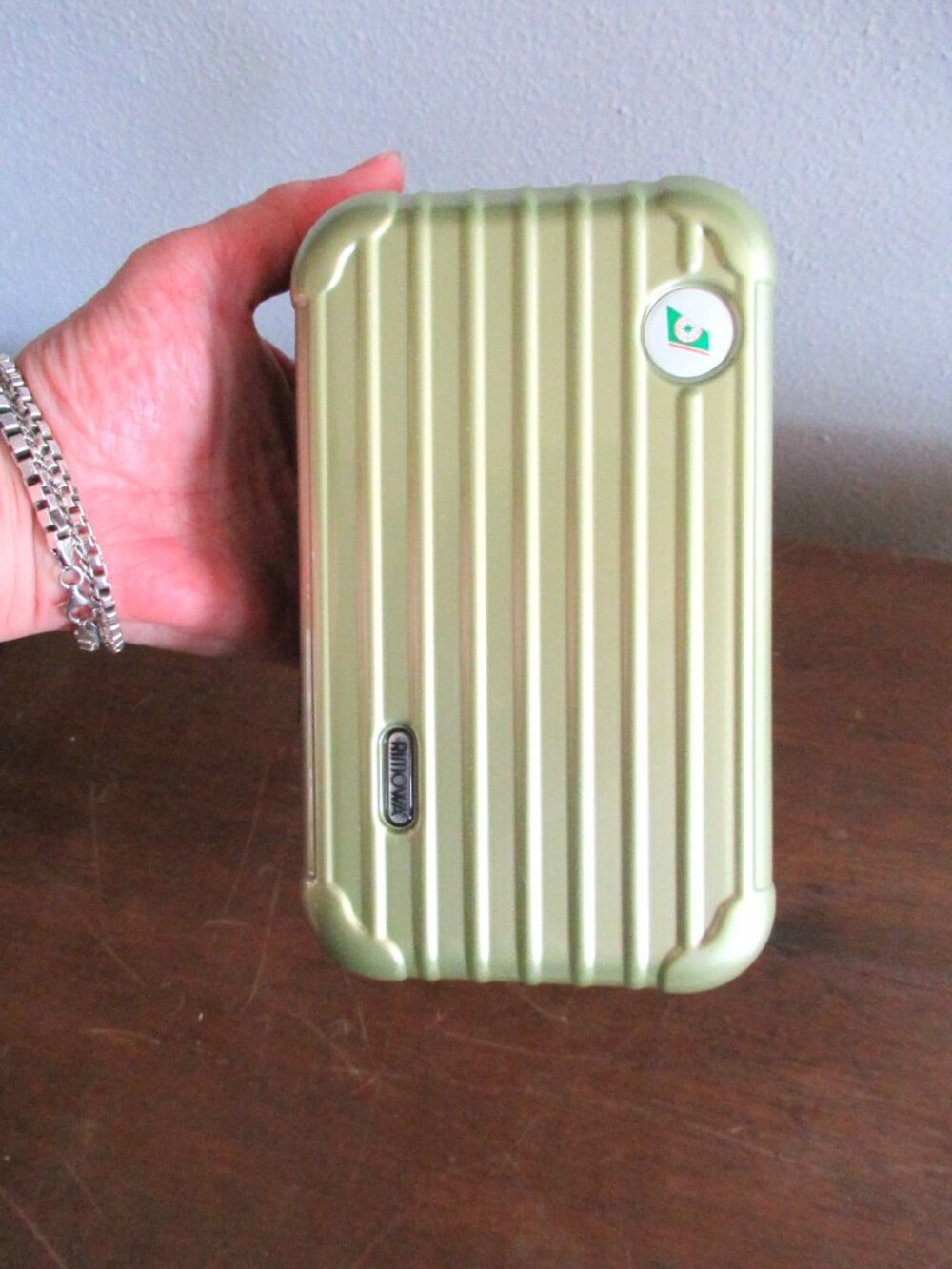 RIMOWA x EVA Air Amenity Hard Case Lime Green Limited Edition Travel